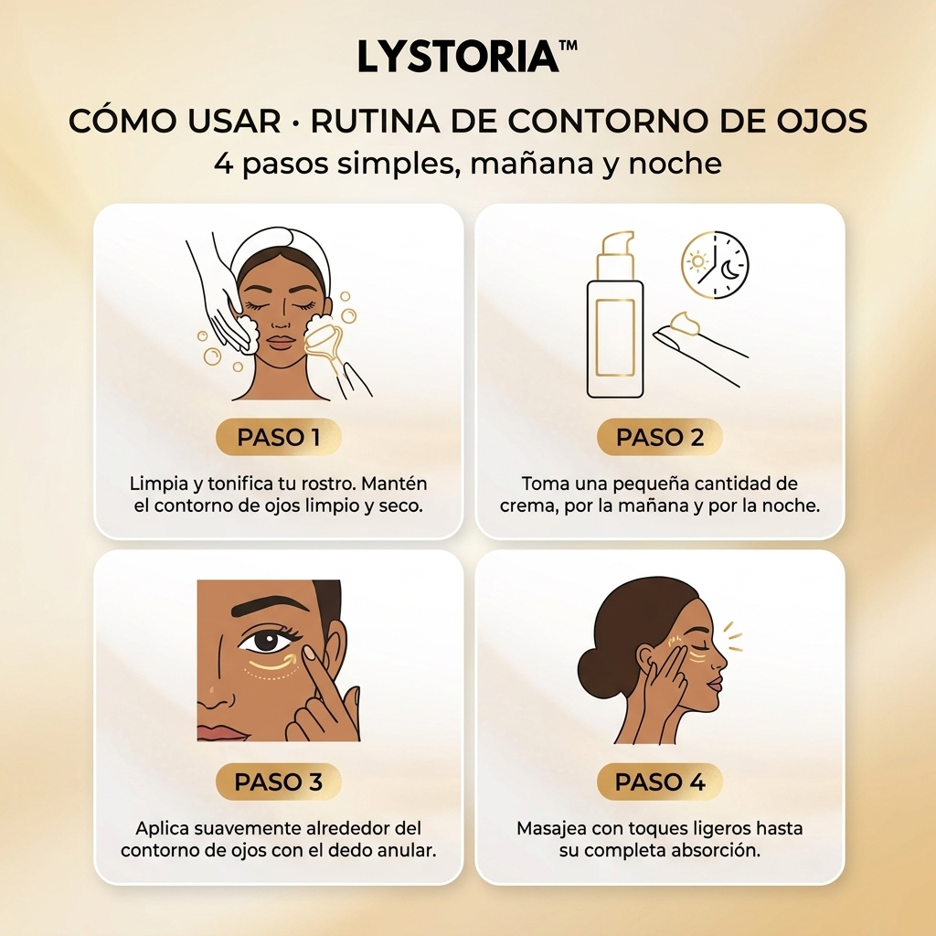 Lystoria™ Crema de Ojos 5D · Péptidos