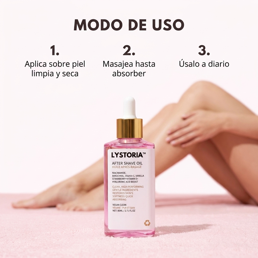 Lystoria™ Aceite Post-Depilación con Aroma a Fresa