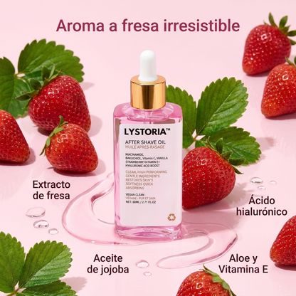 Lystoria™ Aceite Post-Depilación con Aroma a Fresa