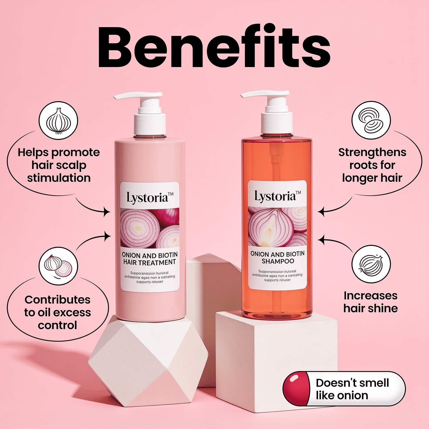 Lystoria™ Champú y Tratamiento Acondicionador Restaurador de Romero y Biotina