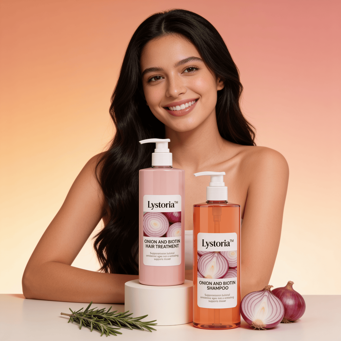Lystoria™ Champú y Tratamiento Acondicionador Restaurador de Romero y Biotina