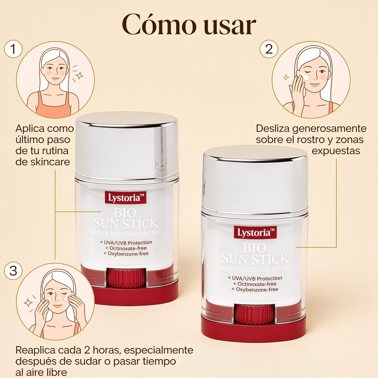 Lystoria™ Protector Solar en Barra Bio