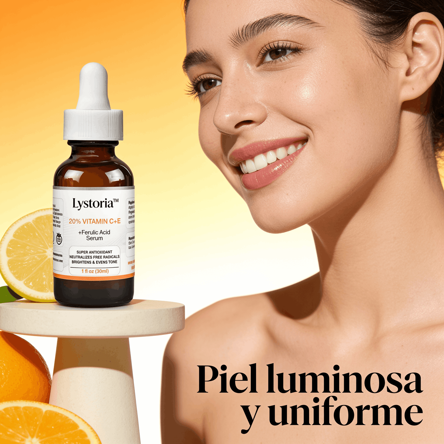 Lystoria™ Sérum de Vitamina C, E y Ácido Ferúlico