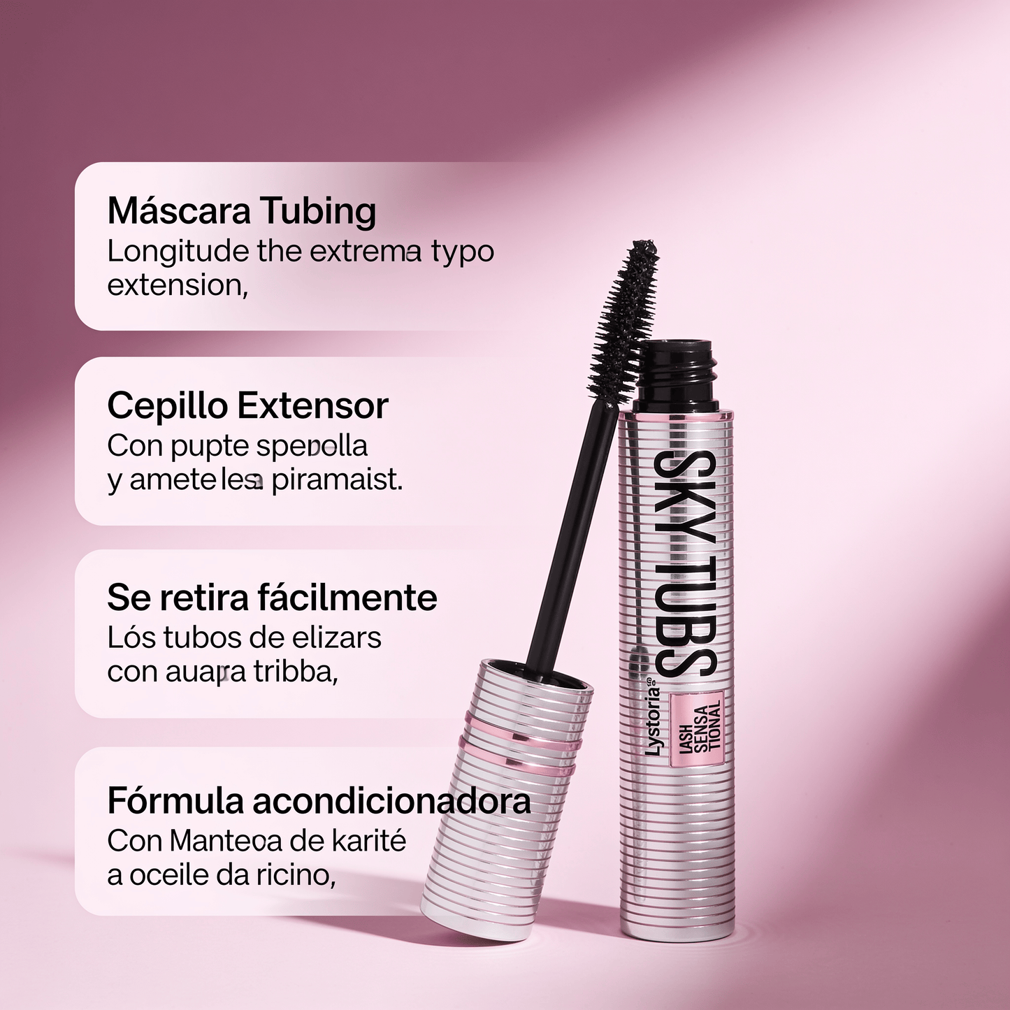 Lystoria™ Máscara de Pestañas Tubular